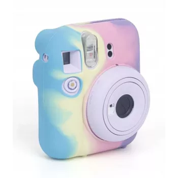 LOVEINSTANT Silicone Protective Case for Fujifilm Instax Mini 12 - Rainbow