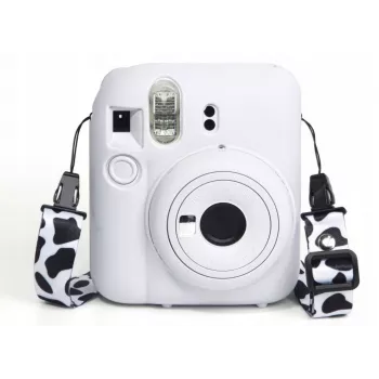 LOVEINSTANT Silicone Protective Case for Fujifilm Instax Mini 12 - White