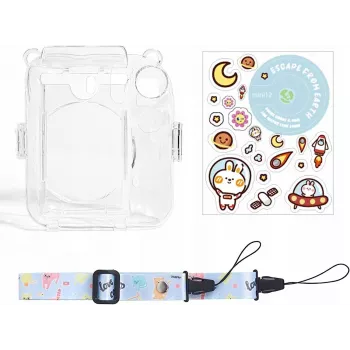LOVEINSTANT Case for Fujifilm Instax Mini 12 + Stickers / Escape from Earth