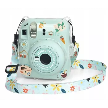 LOVEINSTANT Case for Fujifilm Instax Mini 12 with Stickers / Holiday Time