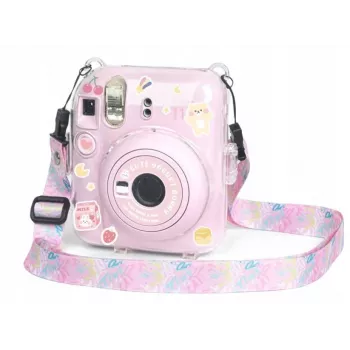 LOVEINSTANT Case Cover for Fujifilm Instax Mini 12 with Stickers - Yogurt Rabbit
