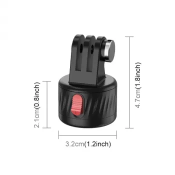 PULUZ Magnetic Quick Release Mount with 1/4 inch Thread for GoPro Hero 11 10 9 8 7 6 5 4 / SJCAM / Xiaomi / DJI - PU708B