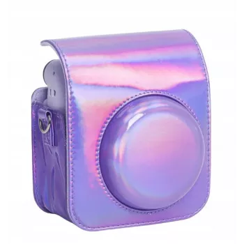 LOVEINSTANT Case Cover for Fujifilm Instax Mini 12 + Photo Album for 96 Photos / Sparkle Purple