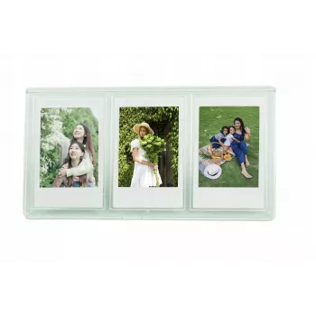 LOVEINSTANT Standing Frame for 3 Photos for Zink / Fuji Instax Mini Cameras - Green