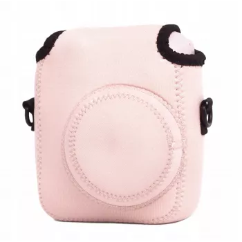 LOVEINSTANT Soft Neoprene Pouch Case for Fujifilm Instax Mini 12 - Pink