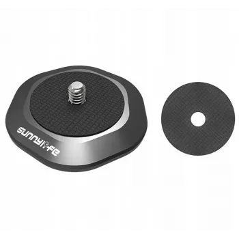 SUNNYLIFE Magnetic Mount Adapter Plate for Camera, Gimbal, Phone with 1/4 inch Thread DZ753-D
