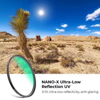 K&F Concept Nano-X MRC UV Filter Ultra Low Reflection 58mm