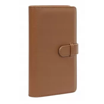 LOVEINSTANT Photo Album for 108 Photos Compatible with Fujifilm Instax Mini 12, 11, 40, 9, 8, 7, Evo, Liplay, Link - Brown