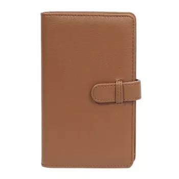 LOVEINSTANT Photo Album for 108 Photos Compatible with Fujifilm Instax Mini 12, 11, 40, 9, 8, 7, Evo, Liplay, Link - Brown