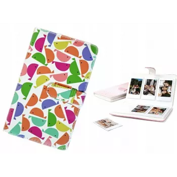LOVEINSTANT Photo Album for Fujifilm Instax Mini 12 40 11 9 8 7 Evo Liplay Link - 96 Photos - Whales Design
