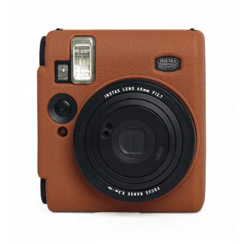 LOVEINSTANT Silicone Protective Case for Fujifilm Instax Mini 99 - Brown