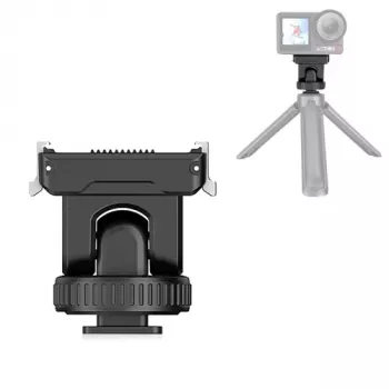 PULUZ Quick Release Mount Adapter 1/4 inch Thread Cold Shoe for DJI Osmo Action 3/4/5 Pro PU727B