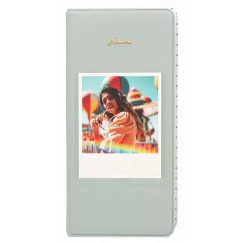 LOVEINSTANT Photo Album 64 Photos for Fuji Instax Wide, Square, Polaroid 600, SX-70, Now - Green
