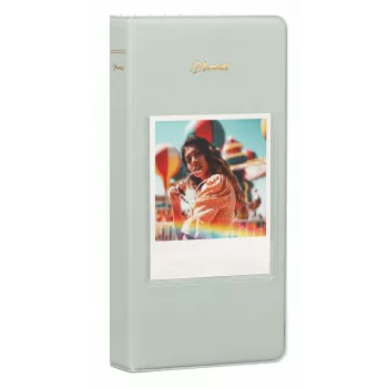LOVEINSTANT Photo Album 64 Photos for Fuji Instax Wide, Square, Polaroid 600, SX-70, Now - Green
