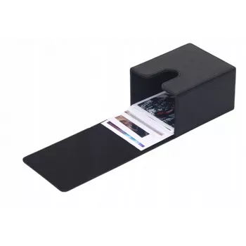 LOVEINSTANT Photo Storage Box for 100 Prints – Compatible with Fuji Instax Wide, Square, Polaroid 600, Now – Black with Viewing Window