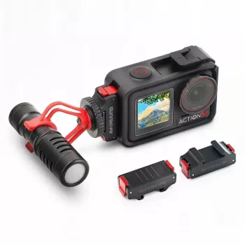 SUNNYLIFE Adapter Mount for DJI Osmo Action 5 Pro / 5 / 4 / 3 - ISO Hot Shoe - Black