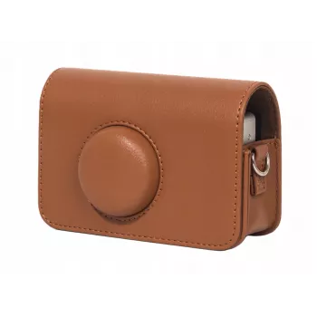 LOVEINSTANT Camera Protective Case for Kodak Ektar H35 / H35N / Ultra F9, PU Leather, Brown, with Detachable Shoulder Strap