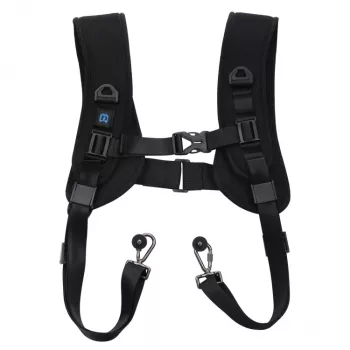 PULUZ Dual Camera Harness for 2 DSLR Cameras, Quick Release, Adjustable Shoulder Straps, Black (PU6002)