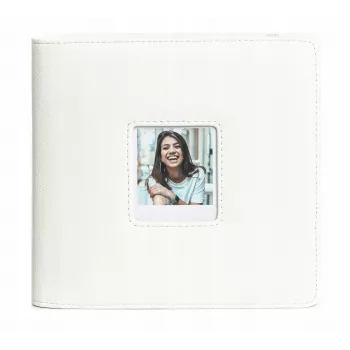 LOVEINSTANT Photo Album for Polaroid Go – 36 Sheets, 288 Photos, White PU Leather
