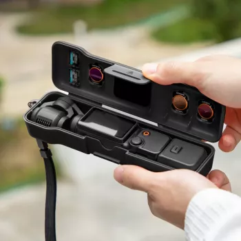 SUNNYLIFE Hard Shell Carrying Case for DJI Osmo Pocket 3 and Accessories, Black