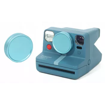LOVEINSTANT Protective Lens Cap Aluminum for Polaroid Now Now+ Blue