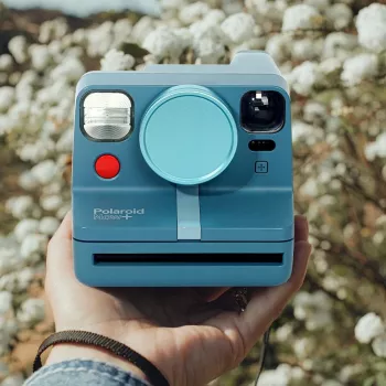 LOVEINSTANT Protective Lens Cap Aluminum for Polaroid Now Now+ Blue