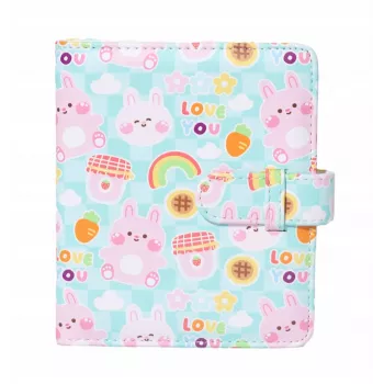 LOVEINSTANT Photo Album 64 Photos for Fujifilm Instax Mini 99 41 12 40 11 Evo Liplay Link - Pink Bear Love You