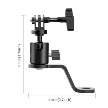 PULUZ Mirror Mount for Motorcycle, Quad, Scooter, Bicycle - Universal Handlebar & Mirror Stem Mount for Smartphone, Action Camera, GoPro - PU1056B
