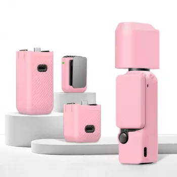 PULUZ 6-in-1 Protective Case Kit for DJI Osmo Pocket 3 - Pink TPU/PU