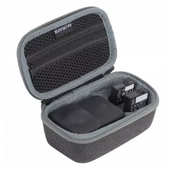SUNNYLIFE Mini Hard Shell Carrying Case for DJI Osmo Pocket 1 & 2 and Batteries - Black