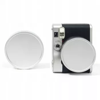 LOVEINSTANT Protective Lens Cap for Fujifilm Instax Mini 90 Neo Classic - Silver