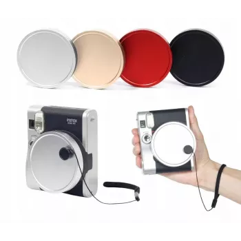 LOVEINSTANT Protective Lens Cap for Fujifilm Instax Mini 90 Neo Classic - Silver