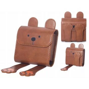 LOVEINSTANT Photo Album for Fujifilm Instax Square and Mini - Brown Bear Design, 64 Photos