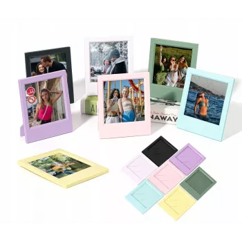 LOVEINSTANT Set of 7 Colorful Photo Frames for Polaroid I-Type, 600, SX-70 Instant Film
