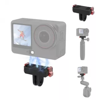 PULUZ Magnetic Quick Release Mount Adapter for DJI Osmo Action 6 / Nano / GoPro Mount PU1070B