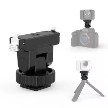 PULUZ Magnetic Quick Release Mount with 1/4 inch Screw and Cold Shoe Adapter for Insta360 GO Ultra, Action Cameras - PU1073B