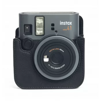 LOVEINSTANT Case Cover Pouch for Fujifilm Instax Mini 41 + Photo Album for 96 Photos / Black
