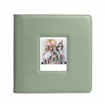 LOVEINSTANT Photo Album for 288 Photos, Compatible with Fuji Instax Wide 400/300, Polaroid 600/Now, Green
