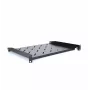 RACKTEL RL-PD600S 1U 19-inch Front-Mounted Rack Shelf, 600mm Depth, 20kg Load Capacity, Black (RAL 9005)