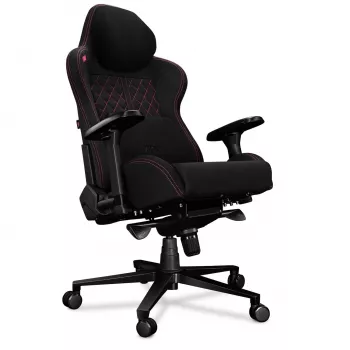 YUMISU 2050 Magnetic Office Chair, Fabric Upholstery, Black/Pink (Y-2050F-BP-M)