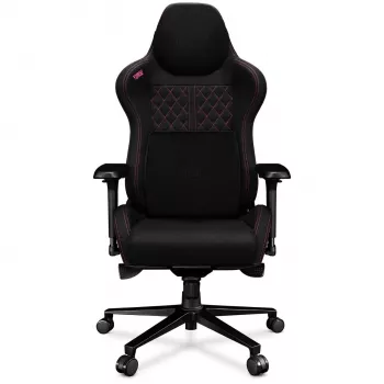 YUMISU 2050 Magnetic Office Chair, Fabric Upholstery, Black/Pink (Y-2050F-BP-M)