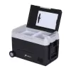HCALORY D55M+ 55L Compressor Car Cooler with Bluetooth App Control, -20°C to +20°C, DC 12/24V & AC 100-240V, Black