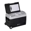 HCALORY D55M+ 55L Compressor Car Cooler with Bluetooth App Control, -20°C to +20°C, DC 12/24V & AC 100-240V, Black