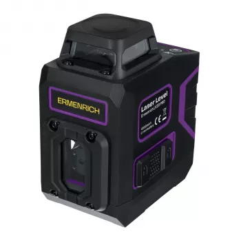 Ermenrich LV20 PRO Laser Level - Green, 2 Beams, 20m Range, Self-Leveling, IP54, Li-ion
