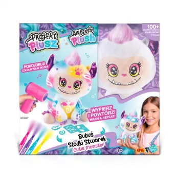 EPEE Projekt Plusz - Bubuś Sweet Monster - Creative Set with Electronic Airbrush
