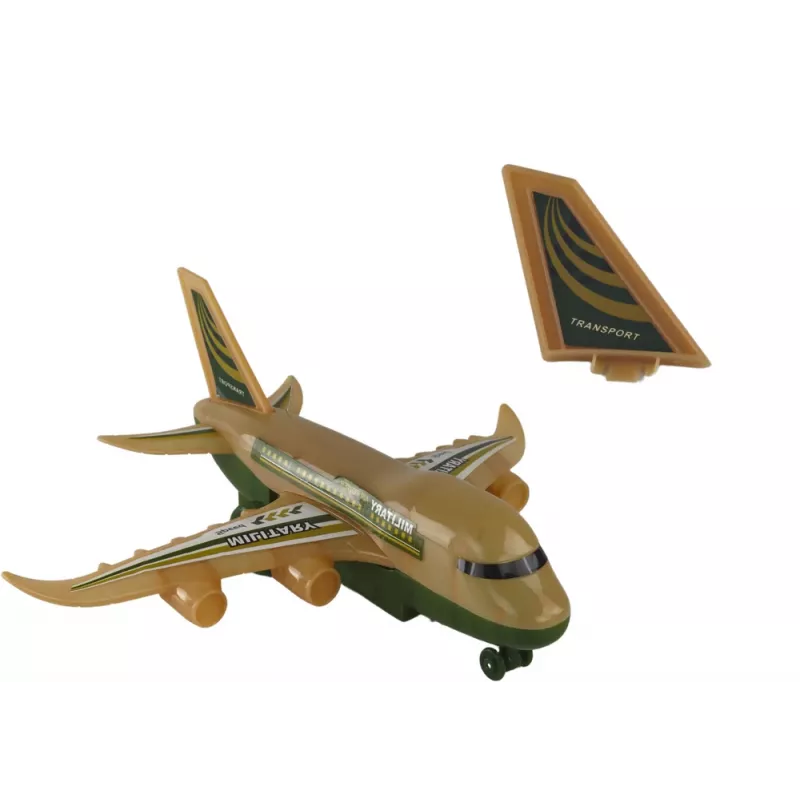 LEAN TOYS R/C Airplane Remote Controlled Military Camo Lights Remote Control