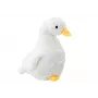 LEAN TOYS White Plush Goose Mascot Cuddly Plush Duck 30cm