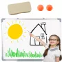LEAN Magnetic Dry Erase Board Sponge 2 Magnets 45x60cm