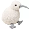 LEAN TOYS Plush Kiwi Bird Mascot Cuddly Toy White 17 cm