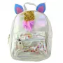LEAN Children's Backpack with Unicorn Horn Moving Confetti Pearl 25cm 4.5L
